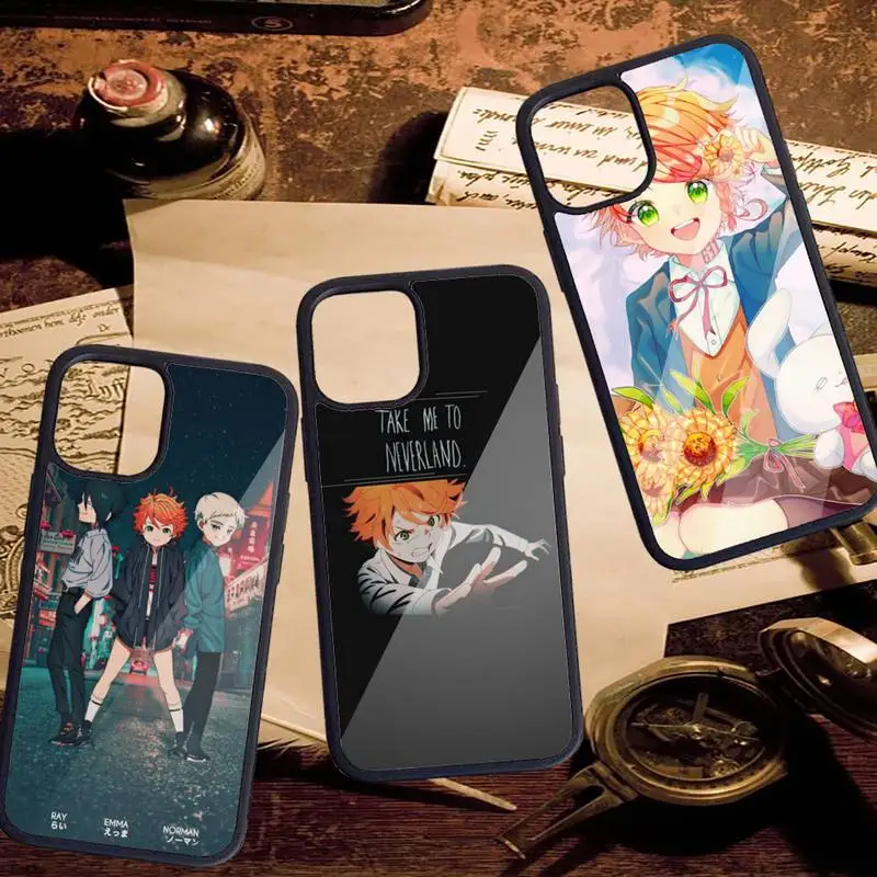 

Anime The Promised Neverland Phone Case PC For iPhone 11 12 pro XS MAX 8 7 6 6S Plus X 5S SE 2020 XR