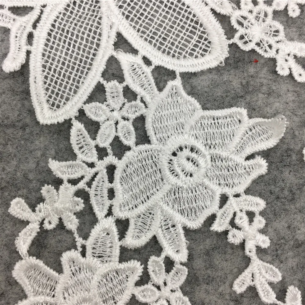 1 пара белый цветочный воротник венецианские швейные принадлежности кружевная