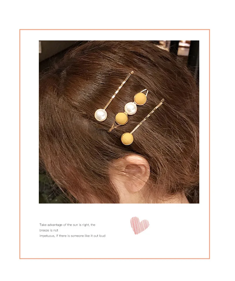 3 шт./набор Девочки Милые Скраб Жемчужные Заколки для Волос, Корейский Головной Убор, Элегантные Заколки для Волос, Баретки, Набор Женских Модных Аксессуаров.