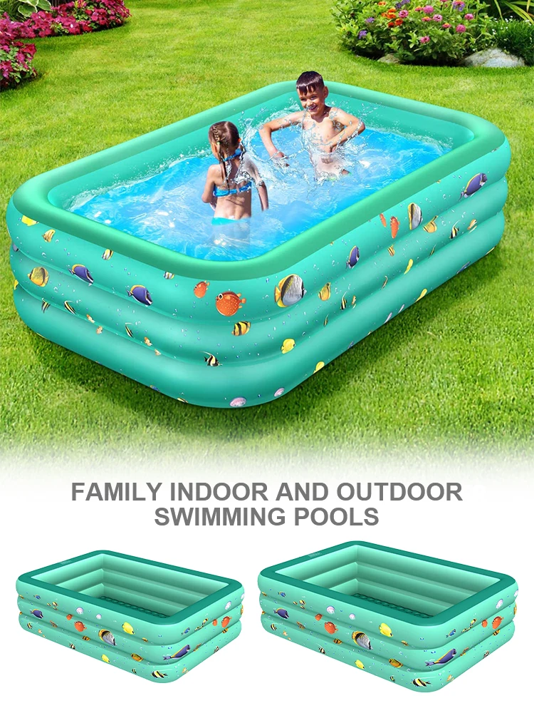 

Летние надувные детские бассейны, уличный сад, задний двор, детский раздувной бассейн с утолщенным дном из двух пузырей, защита для детей