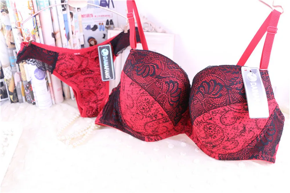 bra and brief sets DaiNaFang Hot Selling Women Sexy Patchwork Bra Comfortable Plus Size Lace Bra Set With Bottom Many Colors Available Underwear bra sets