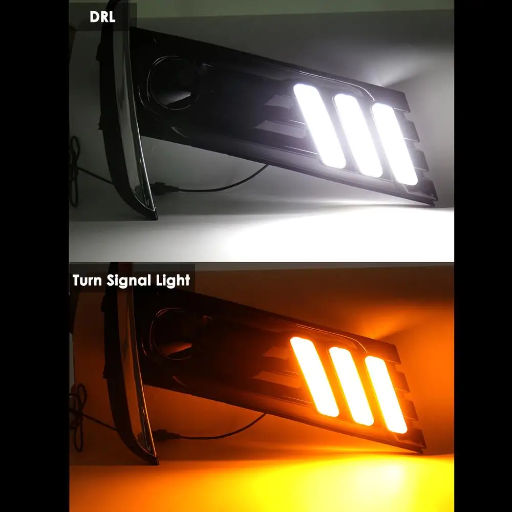 Magic ColorM Car LED Daytime Running Light With Turn Signal Amber Lamp Drving Day For Toyota Corolla 2017-ON DRL Assembly | Автомобили и