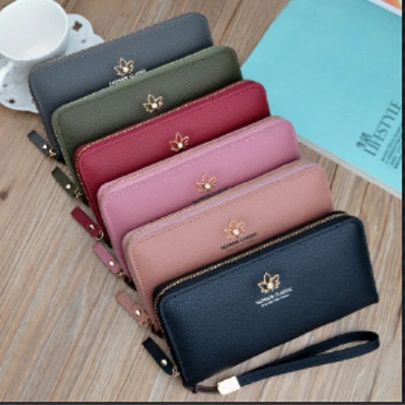 Длинный кошелек Женский мультяшный Ретро с ведьмой Роскошный брендовый