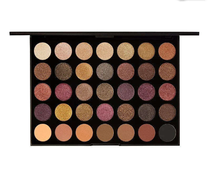 Палитра теней для век 35 цветов блестящая Мерцающая матовая палитра макияжа 35F 35T| |