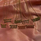 Ожерелье Noelia с подвеской в виде цифры Ангела на заказ 1111- 9999, ожерелье из нержавеющей стали с персонализированным дьяволом, ювелирные изделия для женщин