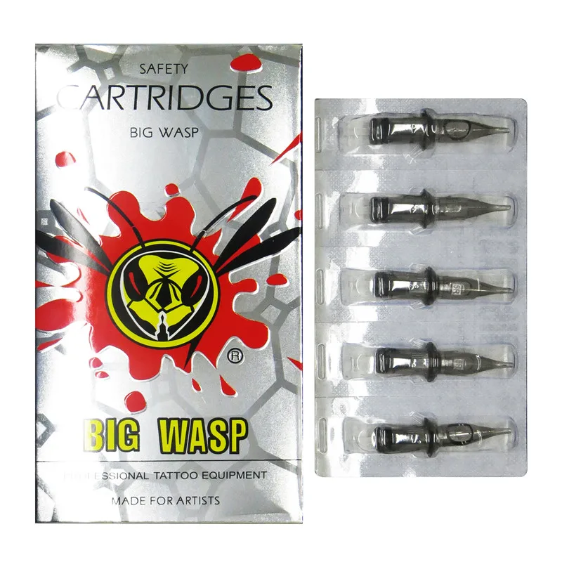 BIGWASP 1021RM иглы татуировки картриджи #10 развивающаяся (0 30 мм) Magnums (21RM) для картриджа
