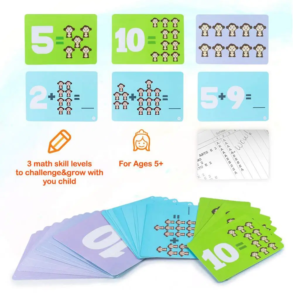 Математическая игра для матча настольные игрушки обезьяна кошка матчи