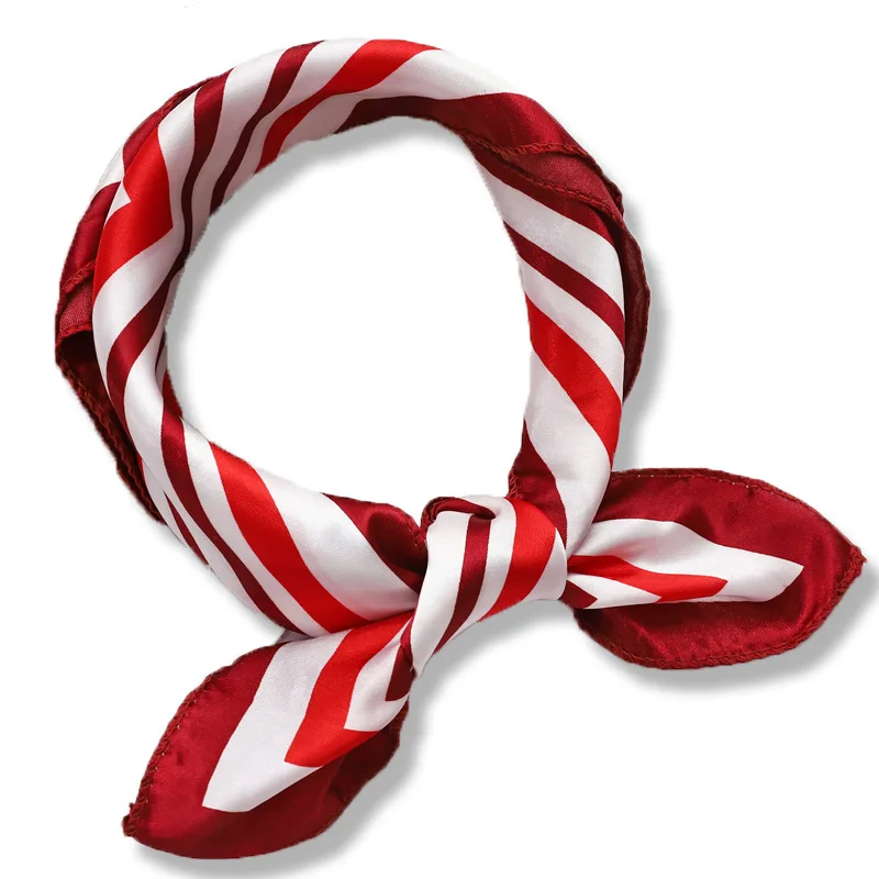 

small silk scarf women Korean version of the decoration professional small square scarf simulation silk small scarf hairband