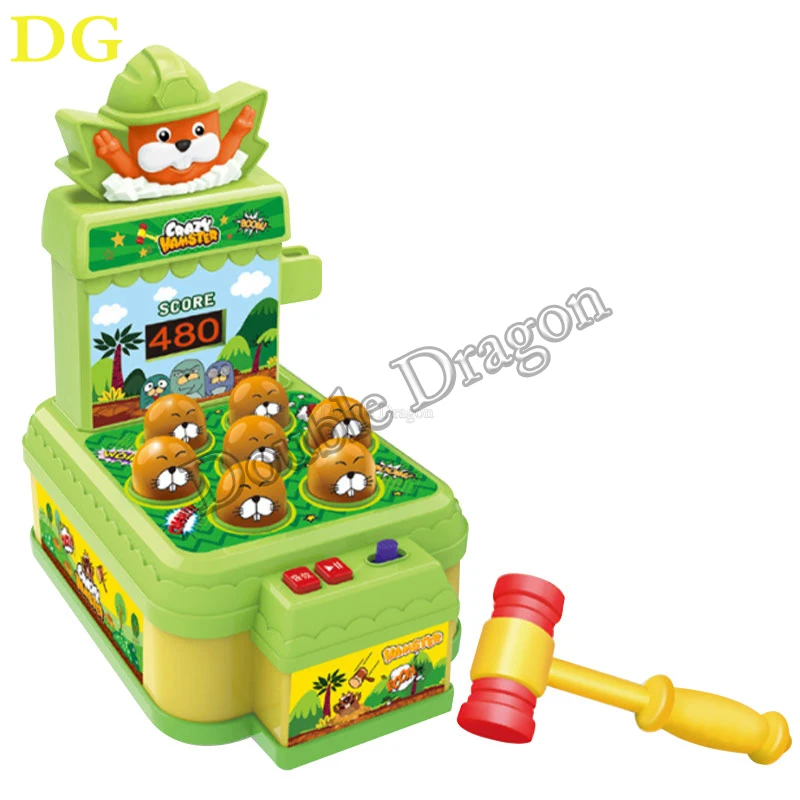 

Mini Hit Hamster Game Plastic Hammer Game Machine With Sound And Light For Kids Educational Toys