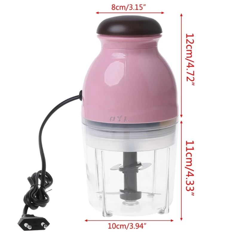 

Mini Electric Meat Grinder Food Processor Vegetable Fruit Blender Chopper 600ml