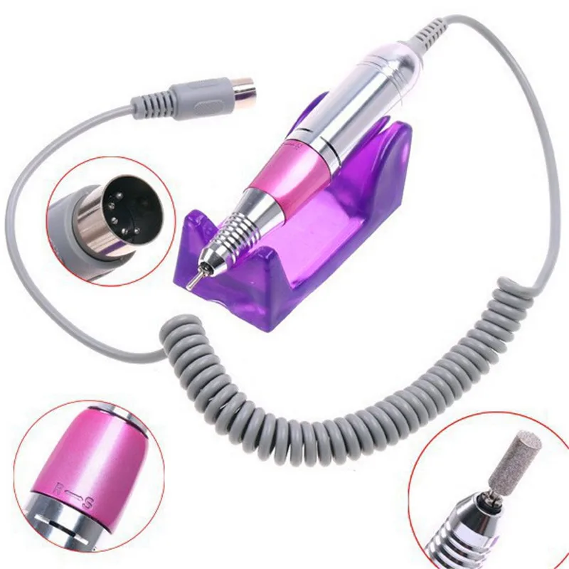 

Electric Nail Drill Handpiece Manicure Machine Pen 35000RPM Handle Polish Grind Machine Pedicure set for Nail Art Equipment