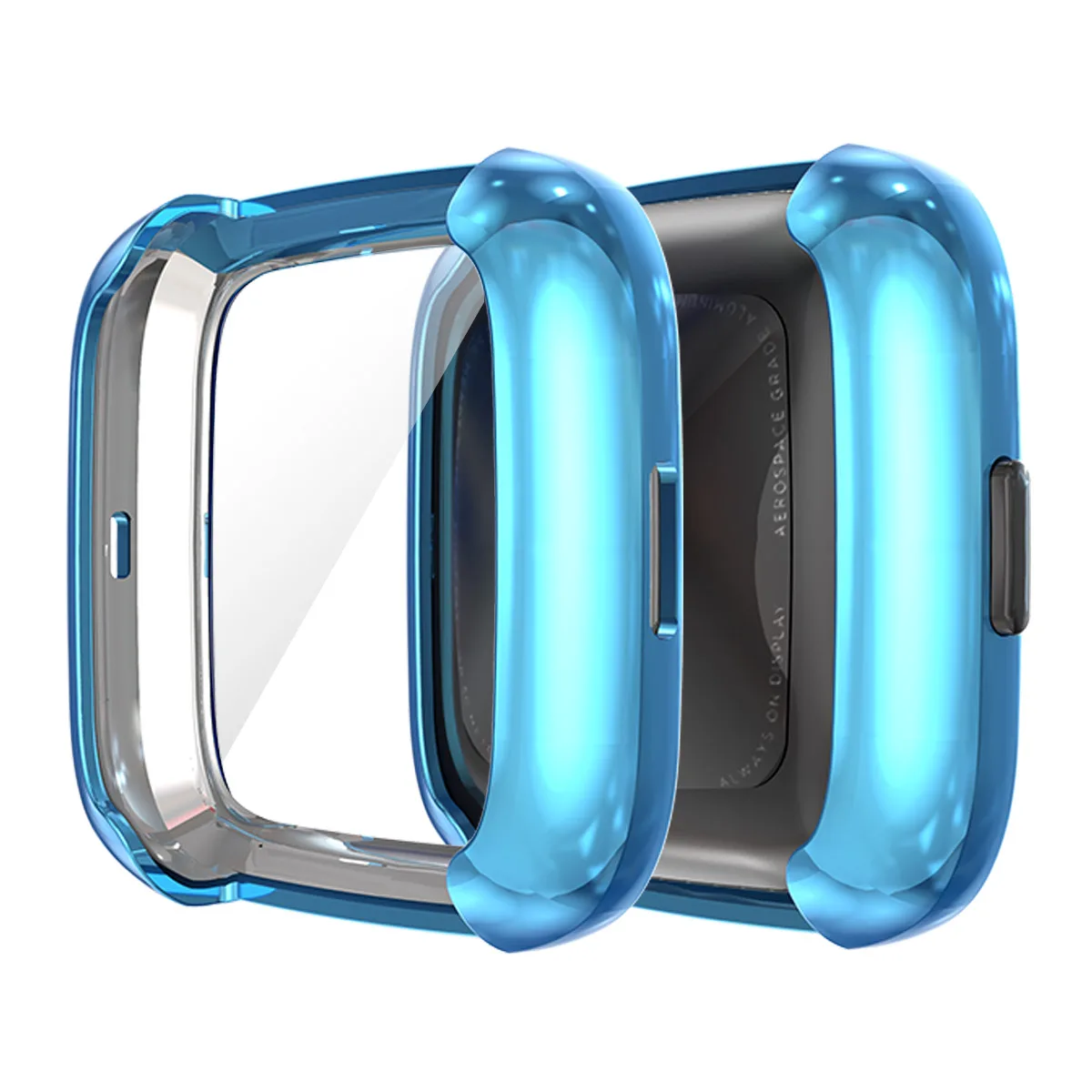 2019 Мягкий ТПУ чехол для Fitbit Versa 2 Band водонепроницаемый корпус часов Защита экрана