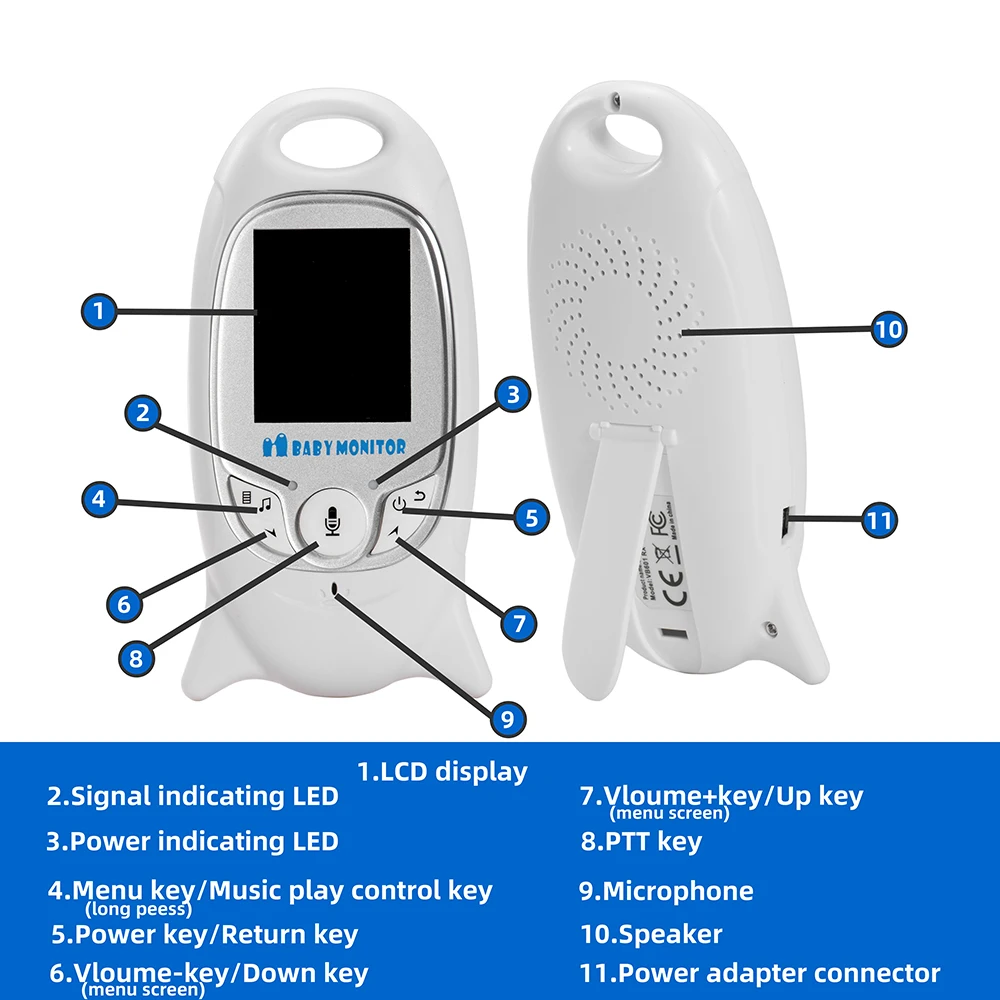 OSVR беспроводной видео цветной Детский Монитор ночное видение детская камера