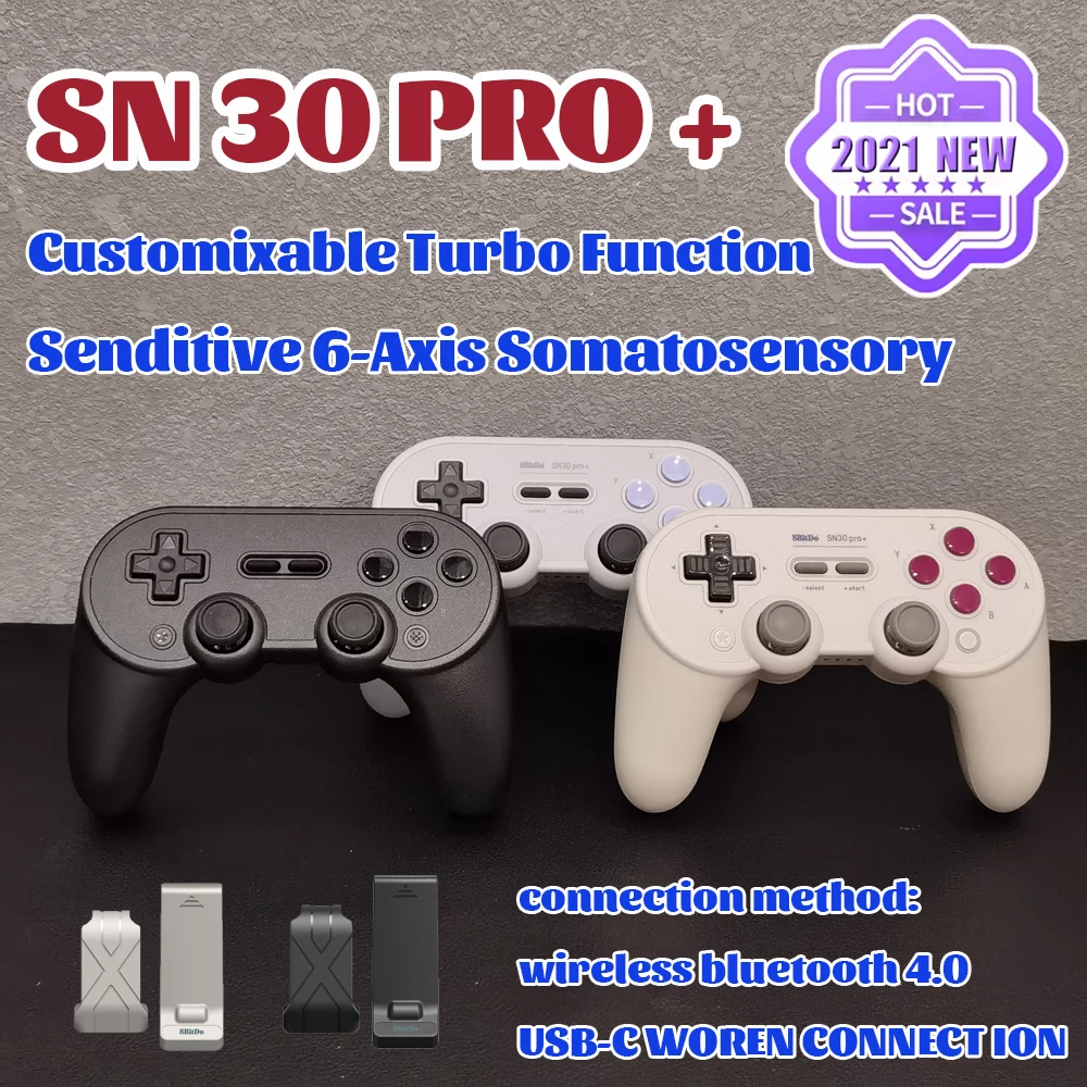 8bitdo SN30 Pro Plus + Bluetooth геймпад Беспроводной контроллер с джойстиком для Nintendo