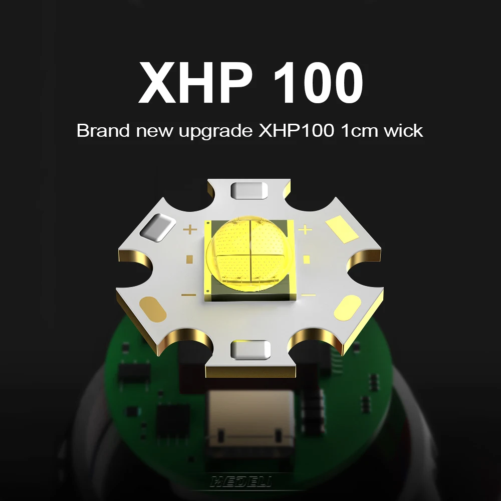 저렴한 강력한 Led 손전등 토치 XHP100 Usb 전술 플래시 라이트 XHP90.2 충전식 작업 램프 캠핑 랜턴 18650 26650 배터리