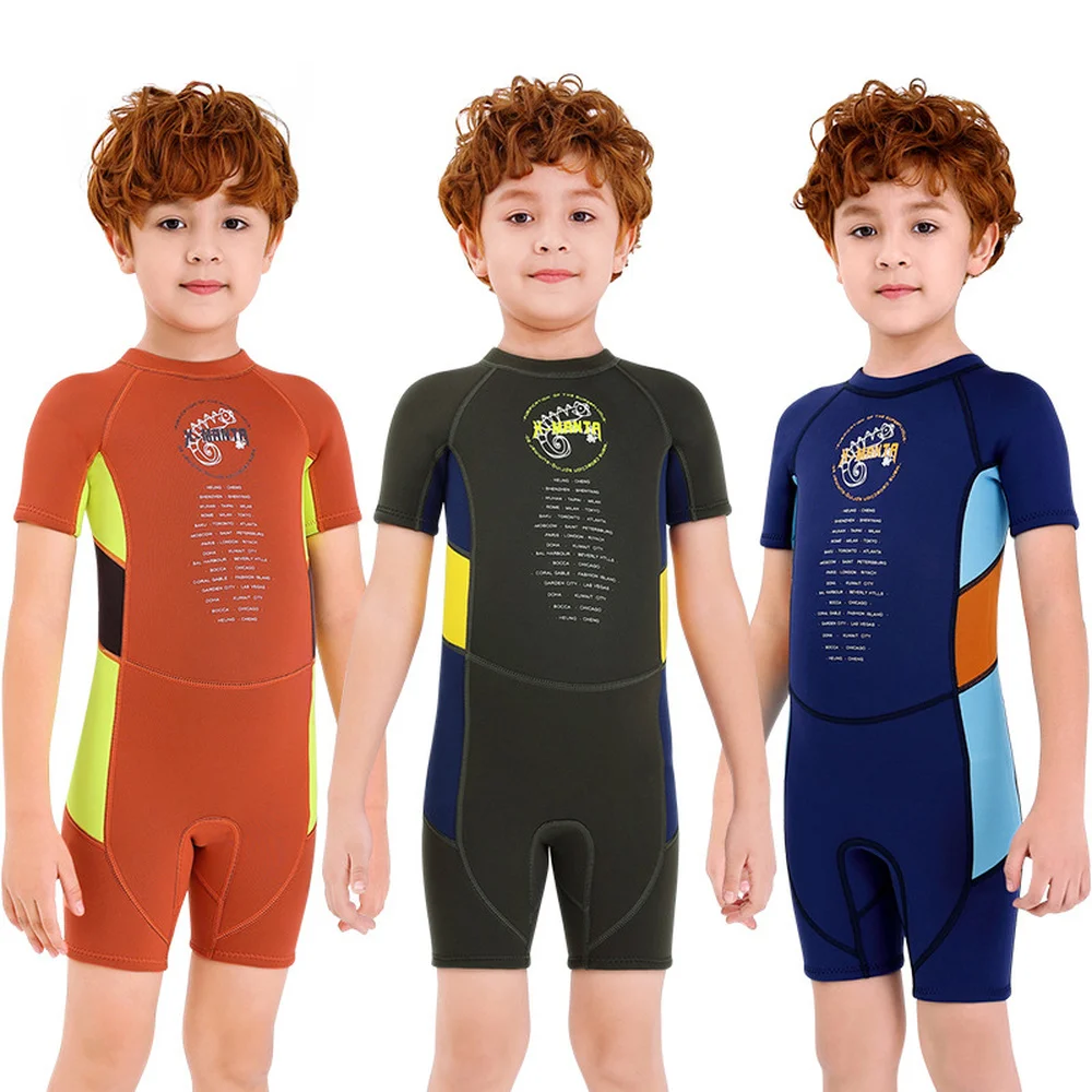 2 5 мм неопрен Детский Гидрокостюм для мальчиков подарок ребенка цельный держать
