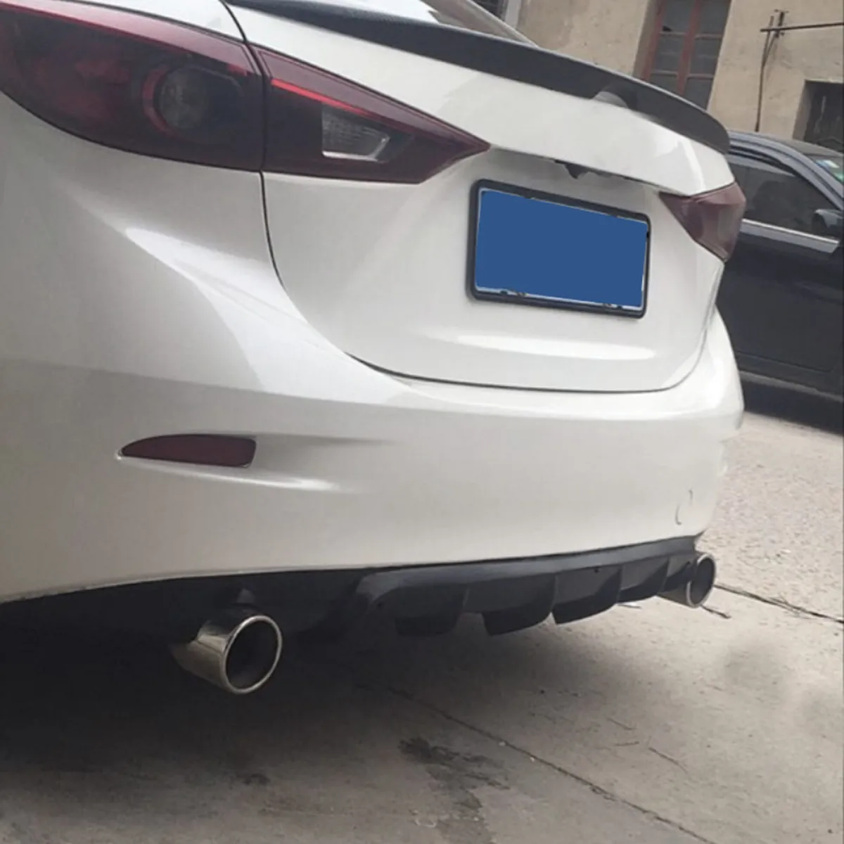 25x5 матовый черный Универсальный Автомобильный задний бампер для губ Акулий
