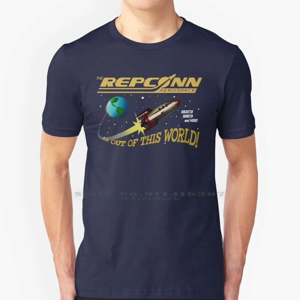 

Repconn Aerospace T Shirt 100% Pure Cotton Repconn Space Rocket World Earth Aerospace Astronaut Galaxy Sun Nuka Shelter War