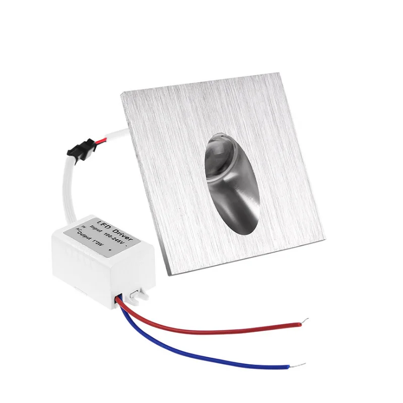 

Led Stair Light Aluminum Square Round Wall Lamp 1W 3W Recessed LED Step Lamp Pathway Wall Corner Lamps AC85-265V Wall Light