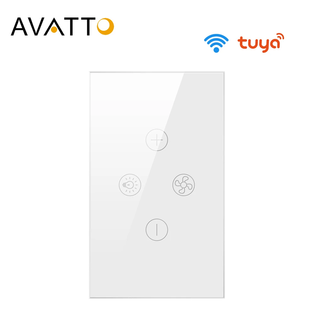 Умный потолочный светильник AVATTO Tuya Wi Fi переключатель с регулируемой скоростью и