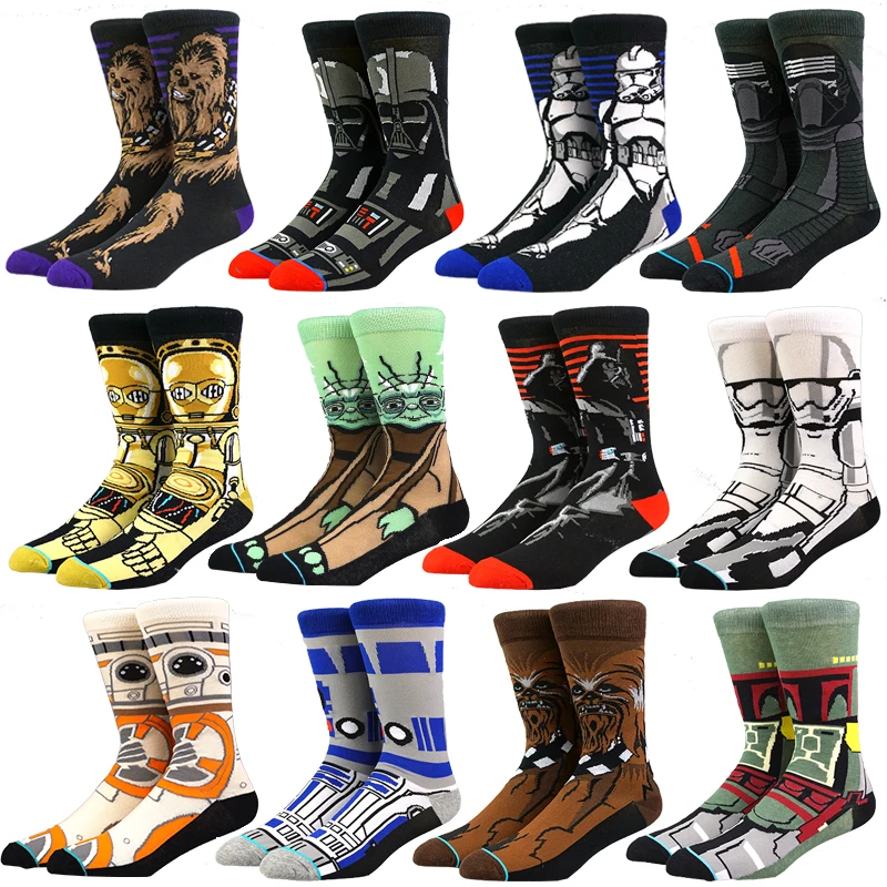 Звездные войны фильм чулки Мастер Йода R2-D2 косплей носки Вуки рыцаря Новинка