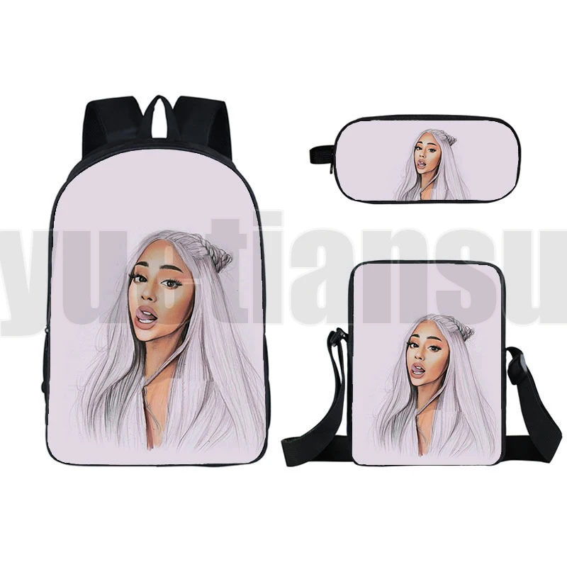 

Beautiful 3D Ariana Grande Backpack Popular Women Boys Girls School bag Waterproof Travel bag Kids Pencil case Shoulder Bags
