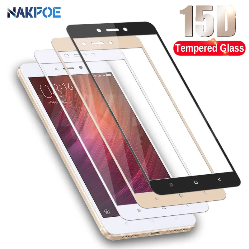 15D полное Защитное стекло для Xiaomi Redmi 4X 5A 5 Plus S2 Redmi Note 4 4X5 5A Pro Закаленное стекло Защитная пленка для экрана