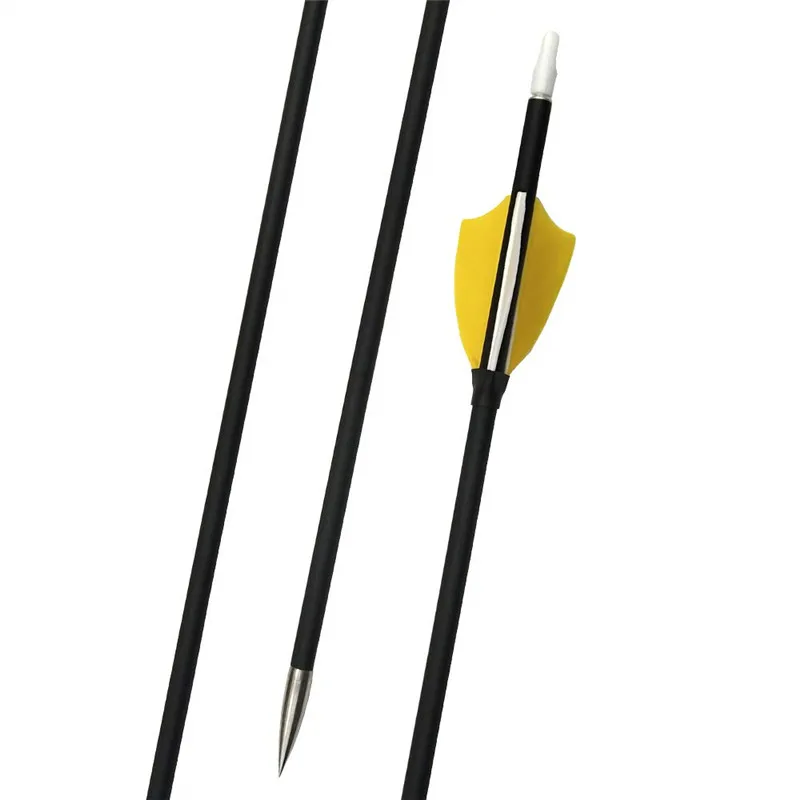 Стрелы из углеродного волокна для стрельбы лука 31 дюйм 12 шт. 1000 дюйма с 2