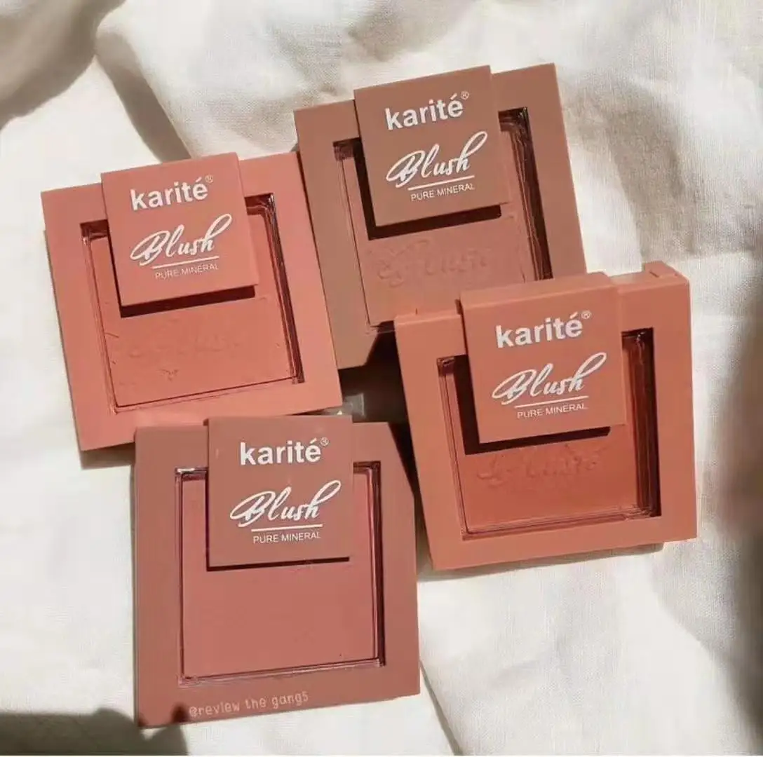 4 цвета Румяна квадратные матовые румяна осветляют кожу естественный