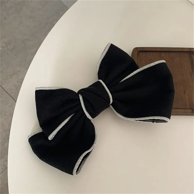 Заколка для волос с бантом Женская элегантный зажим из искусственного кашемира