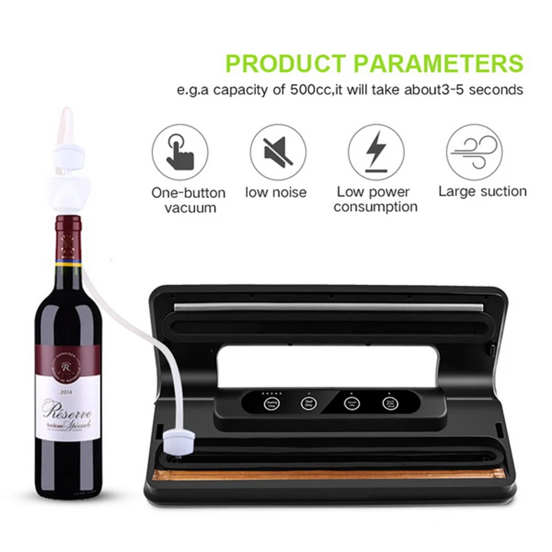 Household Vacuum Packer Food Sealer Multi-Function Automatic Sealing Packing Machine Free 15Pc Bags Uk Plug | Бытовая техника