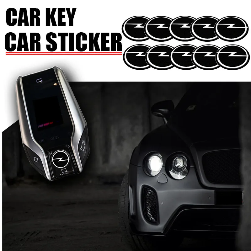 

10pcs Car Key Badge Logo Remote Key Sticker Car Decorative for Opel Astra Mokka Zafira Corsa Vectra Antara Insignia Et Car Tools