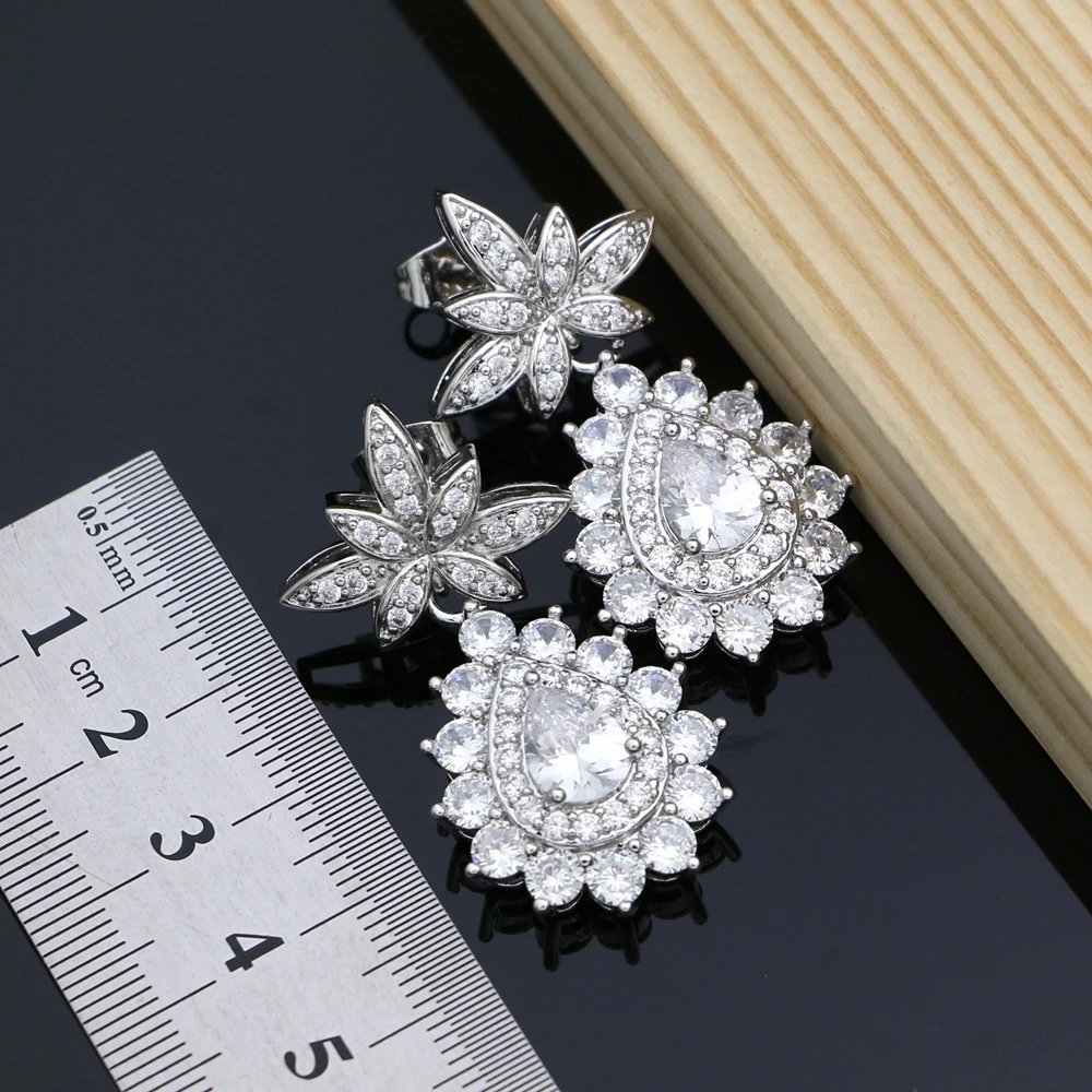 Комплект из колье серёг кольца и браслета серебра 925 пробы|Ювелирные наборы| |