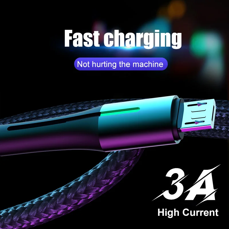 Кабель Micro USB H & A для быстрой зарядки 3 А кабель usb Samsung S7 Xiaomi Redmi Note 5 Pro телефона на