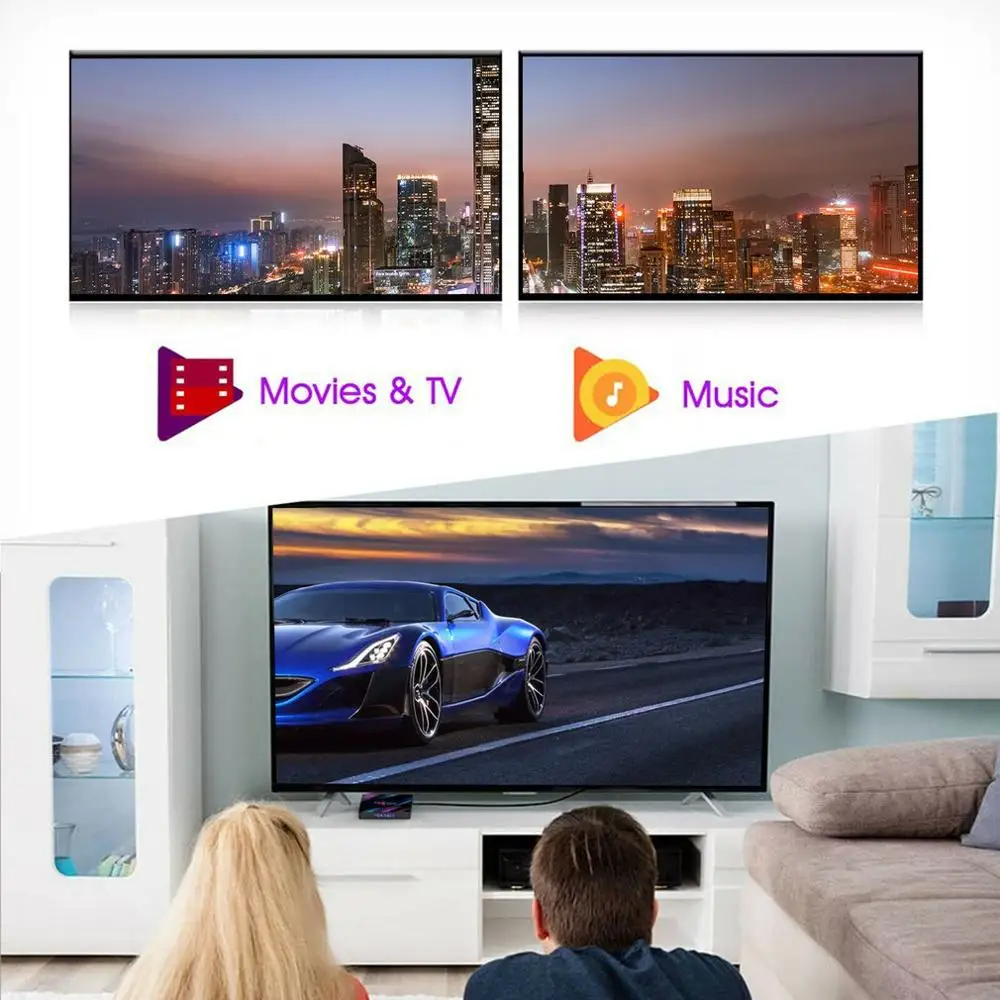 H96 MAX TV Box Android 9 0 Smart IPTV 4 Гб Ram 64 Rom 4K Wifi Bluetooth телеприставка Поддержка iptv Netflix