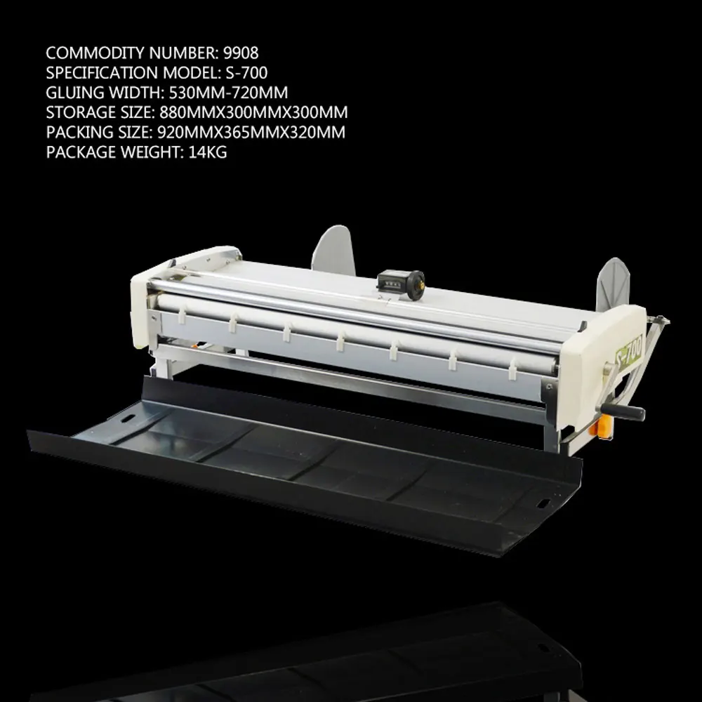 Wallpaper Gluing Machine Hand-cranked 720mm Wallpaper Gluing Machine