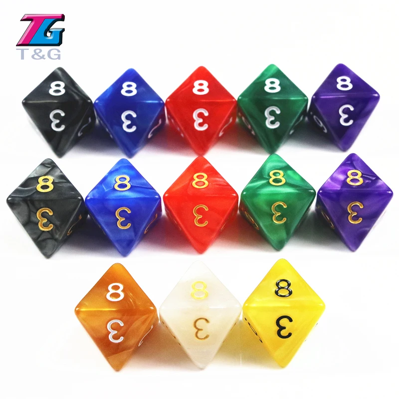 

Brand New D8 Dice for Rpg 8 Faces Rich Colors Desktop Game Dnd Playing