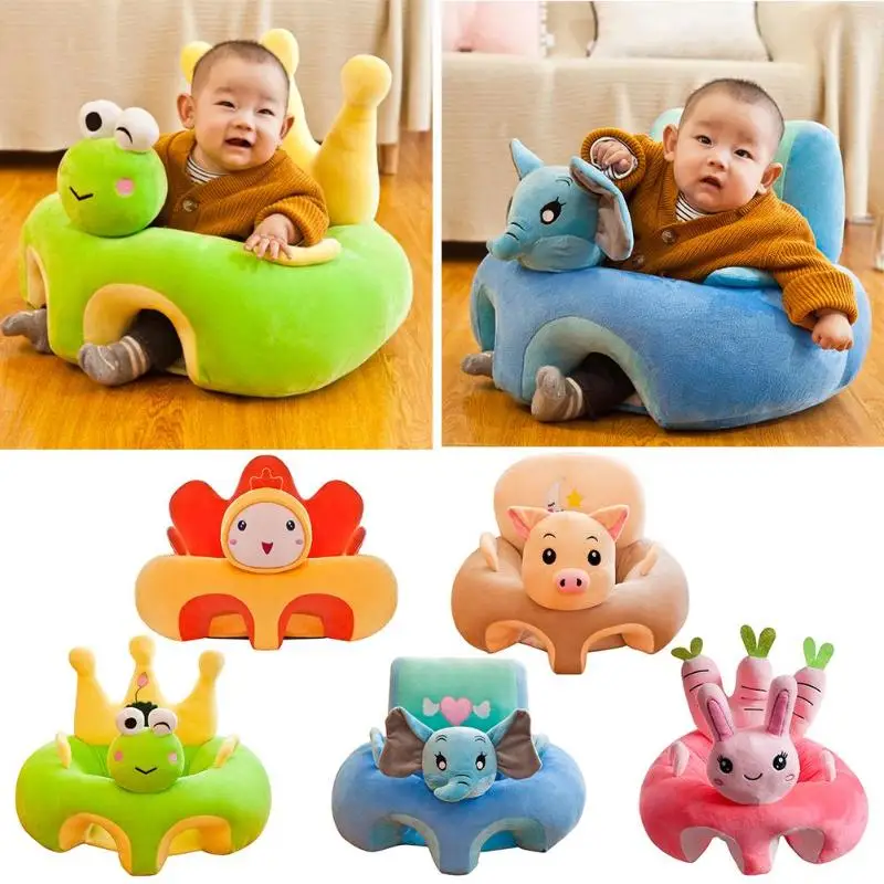 

Baby Sofa Support Seat Cover Without Cotton Learning to Sit Seat Feeding Chair Case Cartoon Kids Sofa Skin Infant Baby Seat Sofa