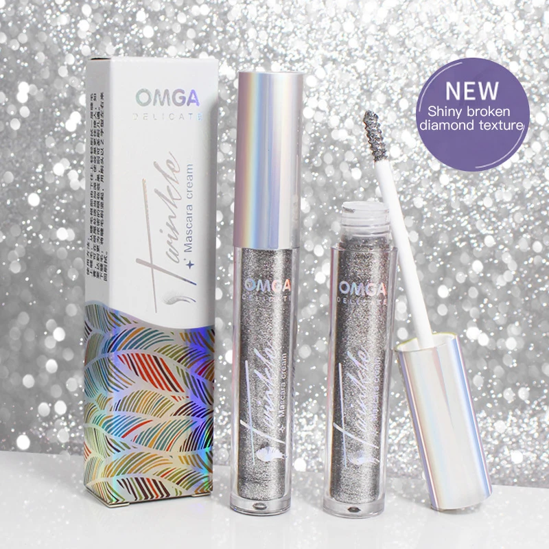 Сияющая тушь для ресниц с защитой от пота водостойкая стойкая густая завивка