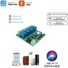 Умный выключатель Wi-Fi RF433, модуль Wi-Fi, 4-канальный, постоянный ток 51232 в, 10 А, реле, работает с Alexa Google Assistant,Tuya Smart Life