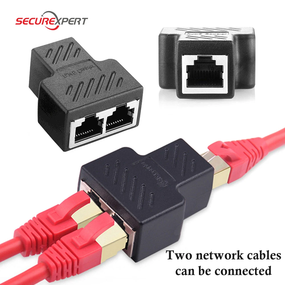 Сетевой кабель SECUREXPERT Rj45 порт от 1 до 2 LAN Ethernet сетевой сплиттер удлинитель