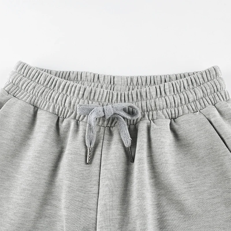 

FANIECES Fashion Grey Casual Long Pants For Women Loose Wide Leg Hollow Lace Up High Waist Pantalon Femme Streetwear Pants