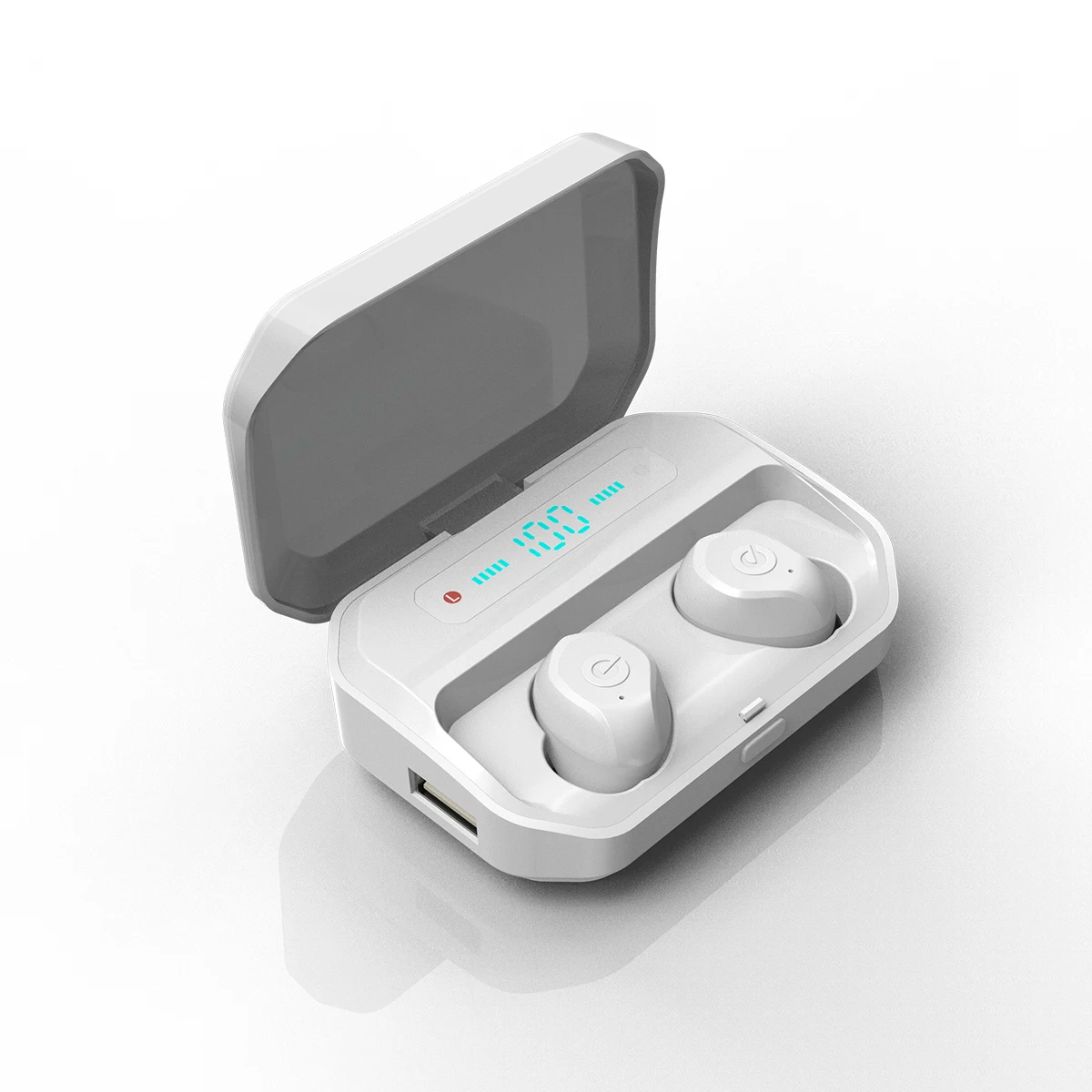 white CVC 8,0 bluetooth 5,0 TWS беспроводные наушники Smart для сенсорного IPX7 водонепроницаемые стерео наушники 3500 мАч power Bank беспроводные наушники - Цвет: white