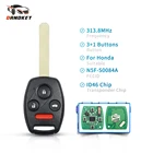 Dandkey N5F-S0084A 313,8 МГц ID46 чип для Honda Accord 2003 2004 2005 2006 2007 брелок для автомобильного ключа с необработанным лезвием