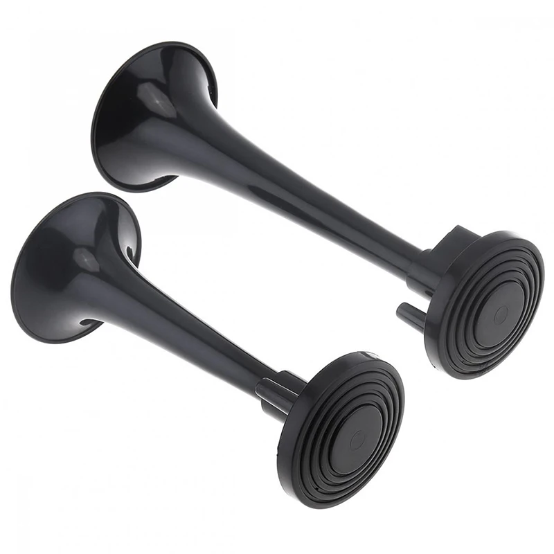 2 шт. черный воздушный клаксон с двойной трубой из АБС-пластика труба для