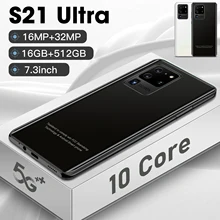 S21 Ultra Smartphone Andriod 16G 512GB Global Version Mobile Phones 6800mAh 7.3