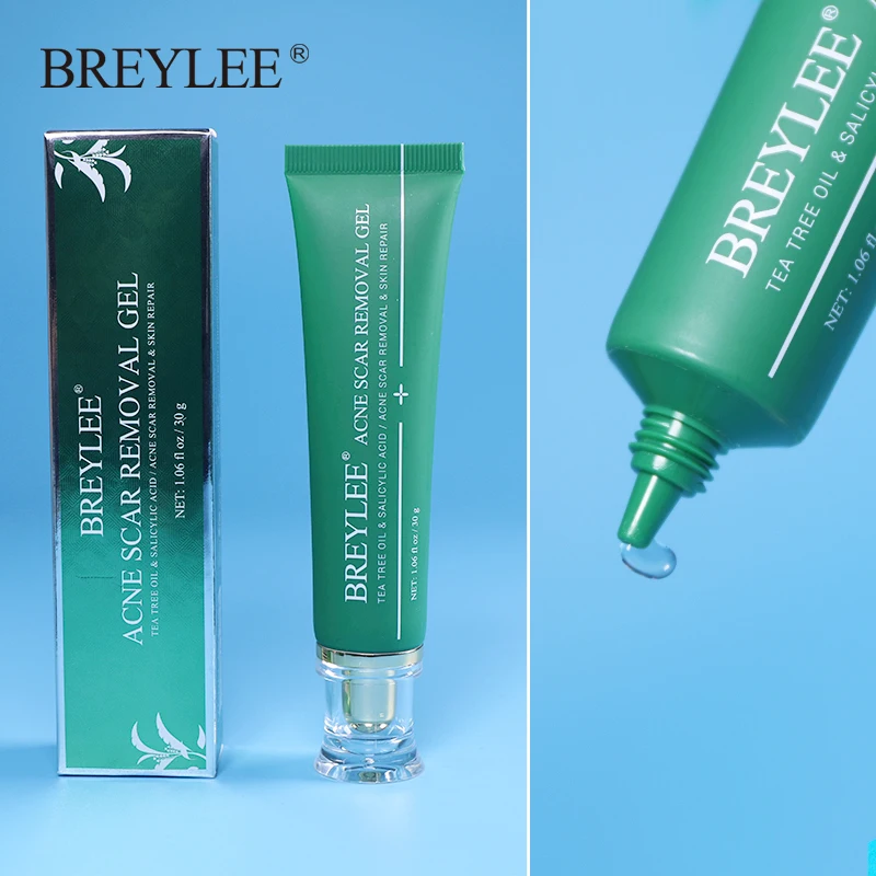 

BREYLEE Acne Scar Removal Gel Fade Acne Marks Spots Remove Skin Pigmentation Soothing Prevent Acne Treatment Serum Essence 30g