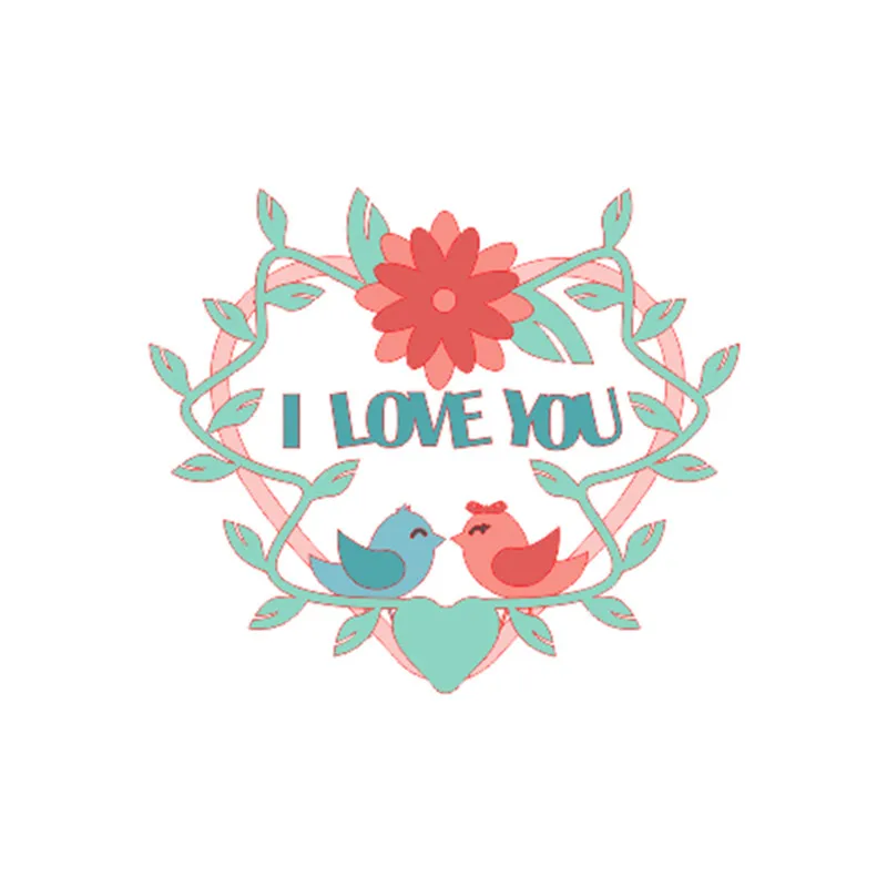 DiyArts I Lover You Floral Heart Metal Cutting Dies Stencils for DIY Scrapbooking Decoration Embossing Handcraft Die Cut 2019 | Дом и сад