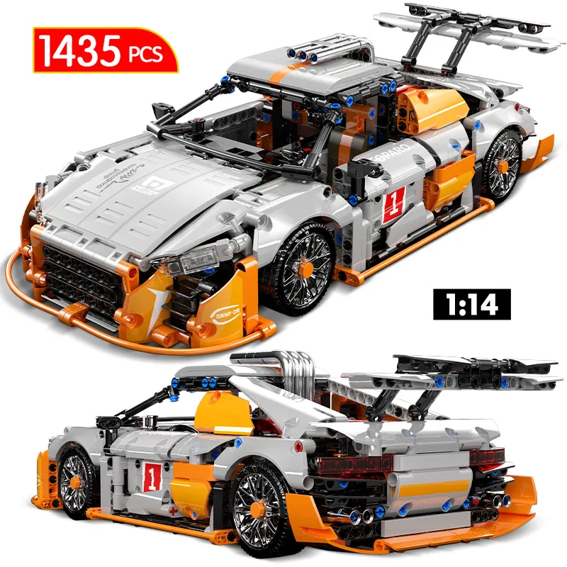 

1465 шт., 1:14 классический город, технические гоночные технические характеристики, мощность, суперкар, дрифт, автомобильные кирпичи, игрушки дл...