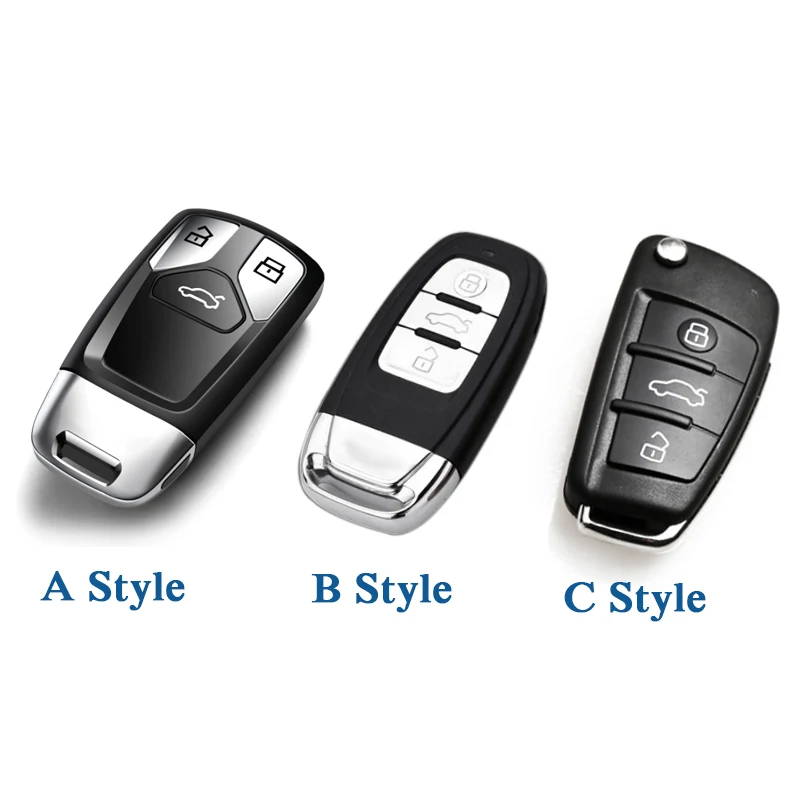 Цинковый сплав автомобильный брелок + ABS чехол для автомобильного ключа Audi A1 A3 A4 A5